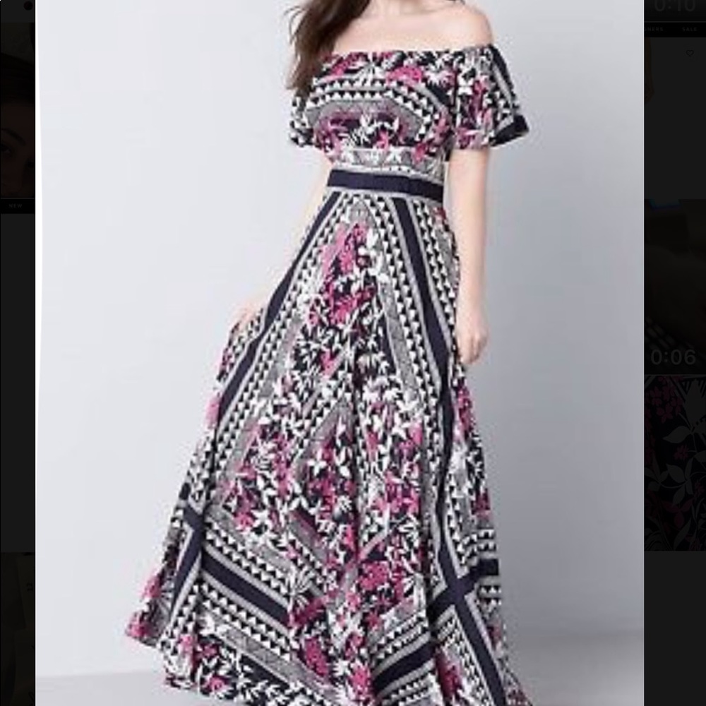 NEW ELIZA j Off the Shoulder maxi dress